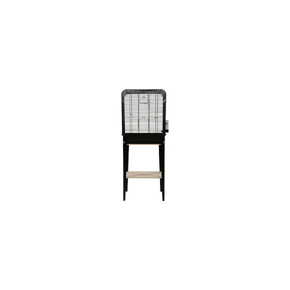 Cage Et Meuble Chic Loft. Taille L.  53.5 X 33 X Hauteur 134 Cm. Couleur Noir. - Zolux - Zo-104182noi