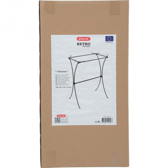 Pied Retro Pour Les Cage Célestine . 32 X 49 X 73 Cm. Oiseaux. - Zolux - Zo-104157
