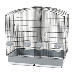 Cage Familly 6 Noir-gris. 70 X 40 X 70 De Hauteur. Pour Oiseaux. - Zolux - Zo-104668n/g