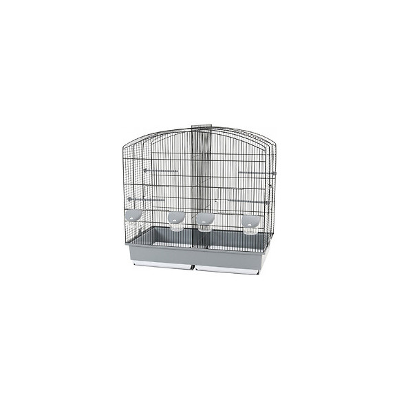 Cage Familly 6 Noir-gris. 70 X 40 X 70 De Hauteur. Pour Oiseaux. - Zolux - Zo-104668n/g