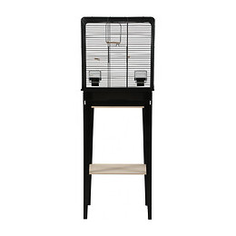 Cage Et Meuble Chic Loft. Taille M.  44 X 28 X Hauteur 124 Cm. Couleur Noir. - Zolux - Zo-104181noi