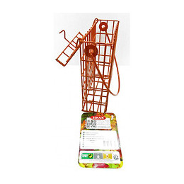 Support Pour Pain De Graisse En Métal . Orange . Pour Oiseaux. - Zolux - Zo-170378