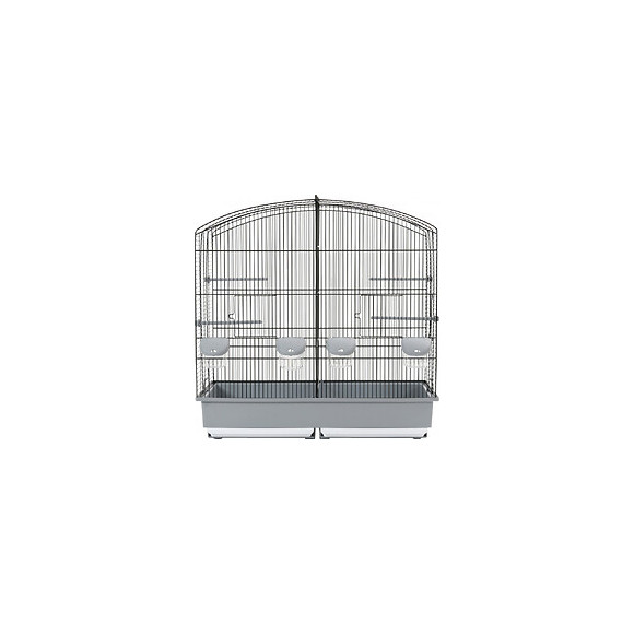 Cage Familly 6 Noir-gris. 70 X 40 X 70 De Hauteur. Pour Oiseaux. - Zolux - Zo-104668n/g