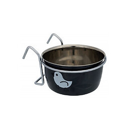 Mangeoire Acier Inoxydable Avec Support 350 Ml Ø10 Cm - Trixie - Tr-54921