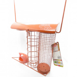 Mangeoire Trio Orange. 20 X 9 X Hauteur 22.5 Cm . Pour Oiseaux - Zolux - Zo-170503