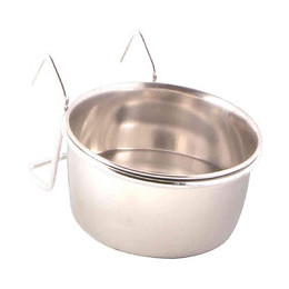 Mangeoire Acier Inoxydable Avec Support 150 Ml Ø7 Cm - Trixie - Tr-5493