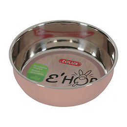 Bol En Inox Ehop . 400 Ml . Rose . Pour Rongeur. - Zolux - Zo-205148