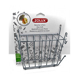 Râtelier À Foin En Métal Gris.  20x 6 X 18 Cm. Pour Rongeur. - Zolux - Zo-206871