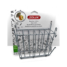 Râtelier À Foin En Métal Gris.  20x 6 X 18 Cm. Pour Rongeur. - Zolux - Zo-206871