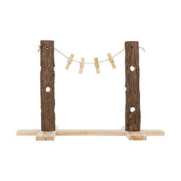 Duo Tronc D'arbre Pour Aliments. 53 X 34 X 25 Cm. Pour Lapins. - Trixie - Tr-61198