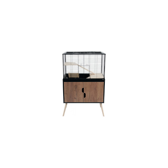 Meuble Pour Les Cages  Nevo Et Neo , Longueur 78 Cm. Couleur Noir. Pour Rongeurs. - Zolux - Zo-275014