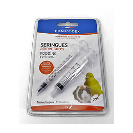 2 Seringues Alimentaires. Pour Oiseaux Et Rongeurs. - Francodex - Fr-174100