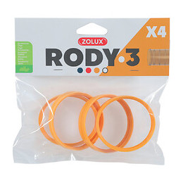 4 Anneaux Connecteur Pour Tube Rody . Couleur Banane. Taille Ø 6 Cm . Pour Rongeur. - Zolux - Zo-206032
