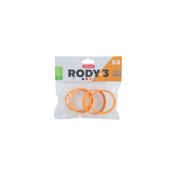 4 Anneaux Connecteur Pour Tube Rody . Couleur Banane. Taille Ø 6 Cm . Pour Rongeur. - Zolux - Zo-206032