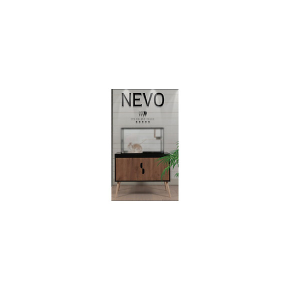 Meuble Pour Les Cages  Nevo Et Neo, Longueur 98 Cm. Couleur Noir. Pour Rongeurs. - Zolux - Zo-275012