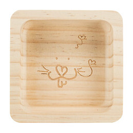 Bol En Bois De 190 Ml.  11 X 11 Cm. Pour Rongeurs. - Trixie - Tr-60759