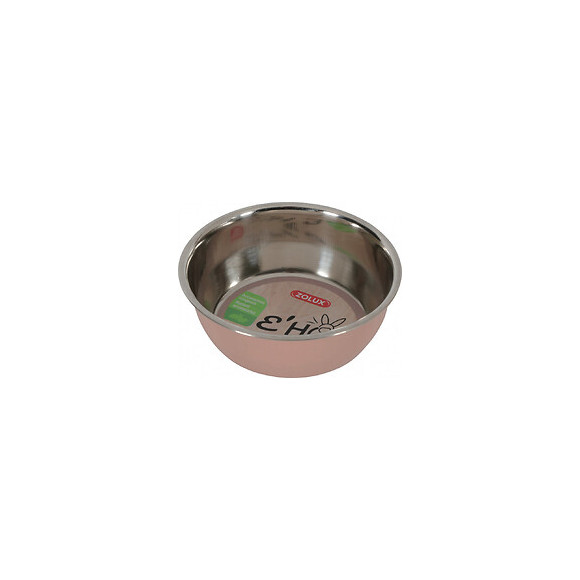 Bol En Inox Ehop . 200 Ml . Rose . Pour Rongeur. - Zolux - Zo-205146