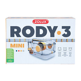 Cage Mini Rody3. Couleur Banane. Taille 33 X 21 X 18 Cm H. Pour Rongeur - Zolux - Zo-206012