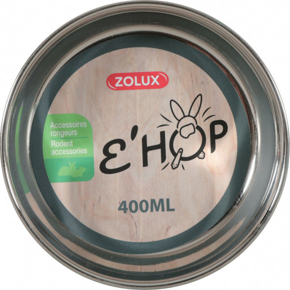 Bol En Inox Ehop . 400 Ml . Vert . Pour Rongeur. - Zolux - Zo-205147