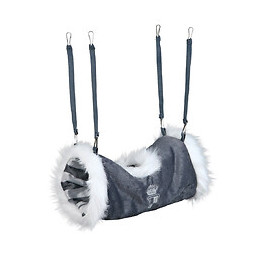 Tunnel Douillet Gris Pour Petit Animaux.  Ø 10 × 28 Cm. - Trixie - Tr-62975