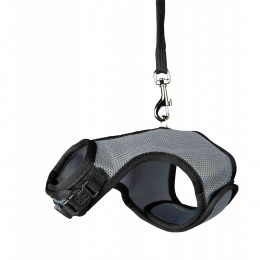 Harnais Doux Avec Laisse 1.2 M, Pour Lapins Nains. Couleur Aléatoire. - Trixie - Tr-61513