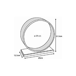 Roue D'exercice Bogie En Bois 29cm. Pour Rongeur - Karlie - Fl-1030975-001
