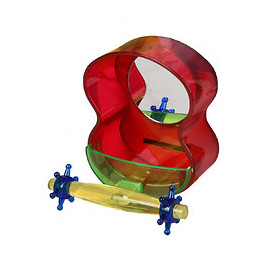 Mangeoire Jouet Avec Miroir Pour Perruches .couleur Aléatoire. - Flamingo Pet Products - Fl-110105