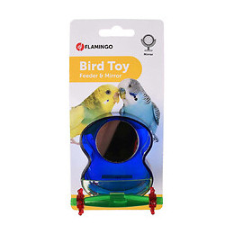 Mangeoire Jouet Avec Miroir Pour Perruches .couleur Aléatoire. - Flamingo Pet Products - Fl-110105