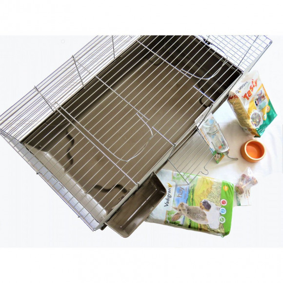 Kit Mon Premier Rongeur Cage Et Accessoires. Pour Lapins Et Rongeurs - Animallparadise - Ap-0006