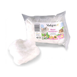 Ouate Blanche Pour Lit Hamster 25 Gr. Rongeurs. - Vadigran - Va-14328