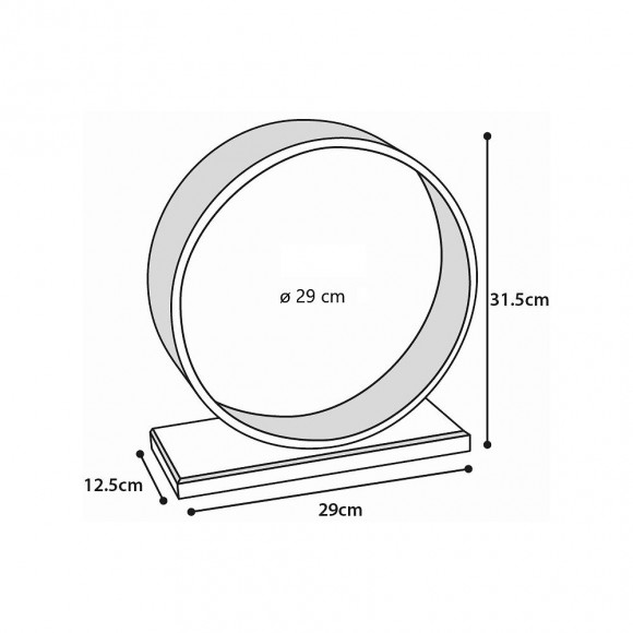 Roue D'exercice Bogie En Bois 29cm. Pour Rongeur - Karlie - Fl-1030975-001