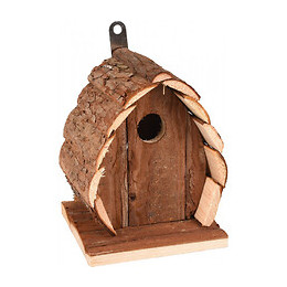 Nichoir Pour Oiseaux Guido. 13 X 13 X 17 Cm. En Bois Naturel. - Flamingo Pet Products - Fl-110298