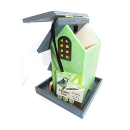 Mangeoire Chapelle En Bois Pour Oiseaux.  18 X 18 X 23 Cm. - Flamingo Pet Products - Fl-110338