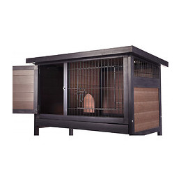 Clapier Ramos Matière Synthétique Brun. Pour Lapins. - Flamingo Pet Products - Fl-210320