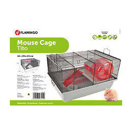 Cage Pour Souris Tito  42 X 29 X 23 Cm - Flamingo Pet Products - Fl-210137