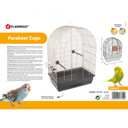 Cage Klara2 Pour Perruche . 45 X 28 X 62.5  Cm. Pour Oiseaux. - Flamingo Pet Products - Fl-110410