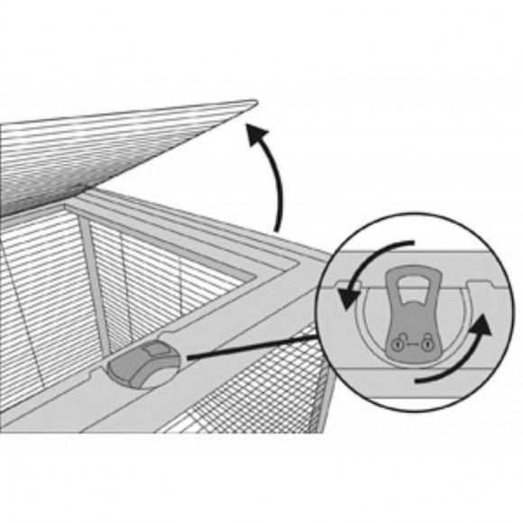 Cage Elsa M.    77 X 47 X 60 Cm. Pour Rongeur - Flamingo Pet Products - Fl-210289