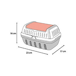 Cage 17 X 23 X 16 Cm.cage De Transport Lizzie  Taille S. Pour Rongeur. - Flamingo Pet Products - Fl-210150
