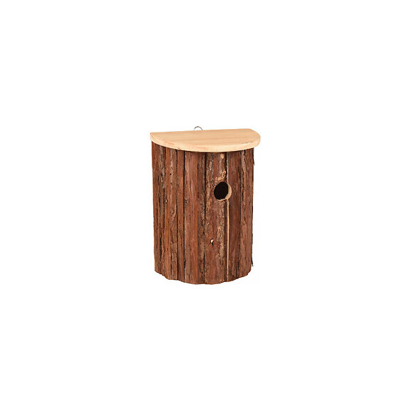 Nichoir Pour Oiseaux Gerson. 18.5 X 11 X 25 Cm. Bois Naturel. - Flamingo Pet Products - Fl-110301