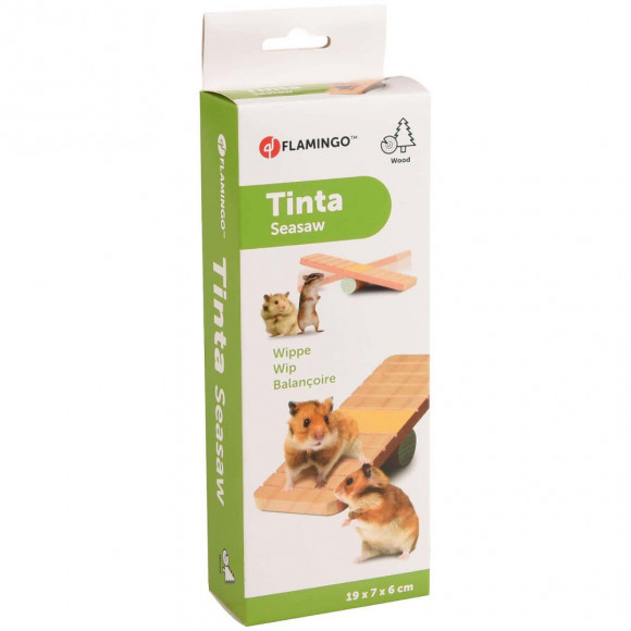 Jeux Tinta Bascule. 19 X 7 X 6 Cm. Pour Rongeur. - Flamingo Pet Products - Fl-210176
