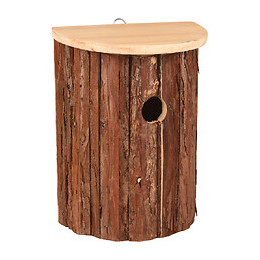 Nichoir Pour Oiseaux Gerson. 18.5 X 11 X 25 Cm. Bois Naturel. - Flamingo Pet Products - Fl-110301