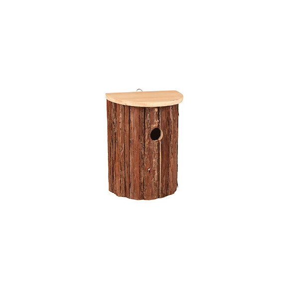 Nichoir Pour Oiseaux Gerson. 18.5 X 11 X 25 Cm. Bois Naturel. - Flamingo Pet Products - Fl-110301