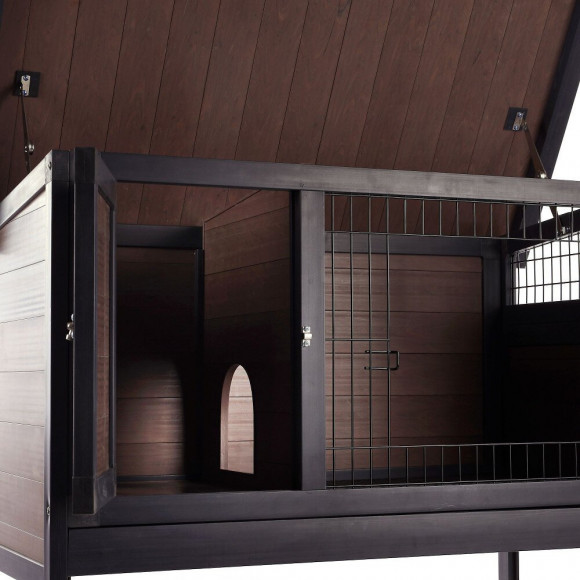 Clapier Ramos Matière Synthétique Brun. Pour Lapins. - Flamingo Pet Products - Fl-210320