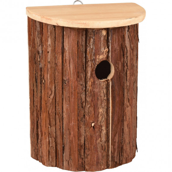 Nichoir Pour Oiseaux Gerson. 18.5 X 11 X 25 Cm. Bois Naturel. - Flamingo Pet Products - Fl-110301
