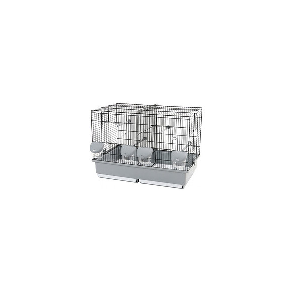 Cage Élevage 57 Noir Et Grise. D.57 X 31 X 41 Cm. Pour Oiseaux. - Zolux - Zo-104057n/g