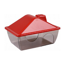 Maisonnette Pour Hamsters, Rouge. 15 X 11 X 9,5 Cm. - Flamingo Pet Products - Fl-210155