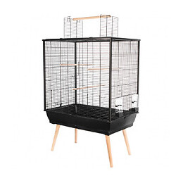 Cage À Oiseaux Neo Jili.  Couleur Noir.  78 X 48 X Hauteur 80 Cm. - Zolux - Zo-104137noi