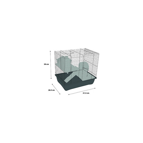 Cage Enzo . 41.5 X 28.5 X 38 Cm. Model 2. Pour Hamster. - Flamingo Pet Products - Fl-210122