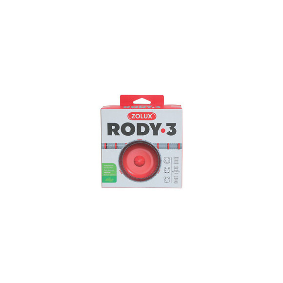 1 Roue D'exercice Silencieuse Pour Cage Rody3 . Couleur Rouge. Taille Ø 14 Cm X 5 Cm . Pour Rongeur. - Zolux - Zo-206035