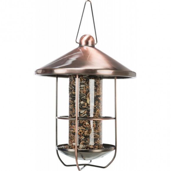 Mangeoire Extérieure Cuivré. 500ml / Ø 19 Cm. Oiseaux. - Trixie - Tr-55653